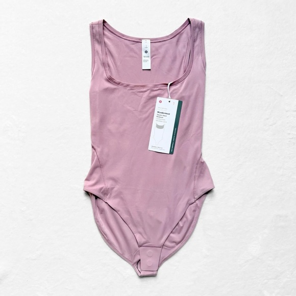 lululemon athletica Tops - NWT Lululemon Wundermost Square-Neck Sleeveless Bodysuit – Rose Blush – S